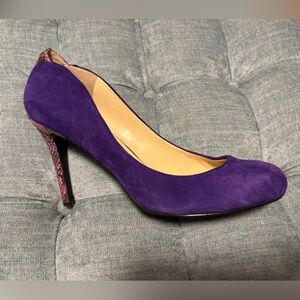 Guess Purple Snakeskin Heels